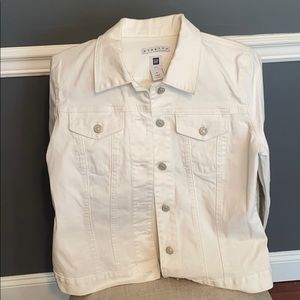 Gap White denim jacket